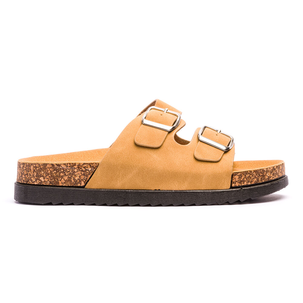 Sandalia Mujer Camel Arlequin Chancleta image number 0.0